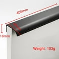 thumbnail image 1 of Black Kitchen Cabinet Door Handles Cupboard Drawer Concealed Finger Edge Pull, 1 of 7