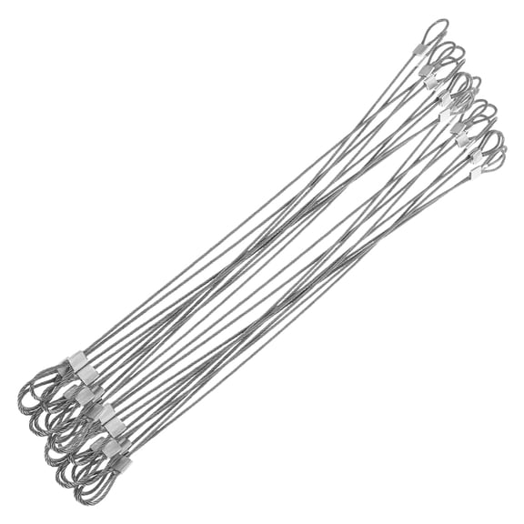 Milisten 20Pcs Heavy Duty Stainless Steel Safety Cable Wire Rope Antidrop Design
