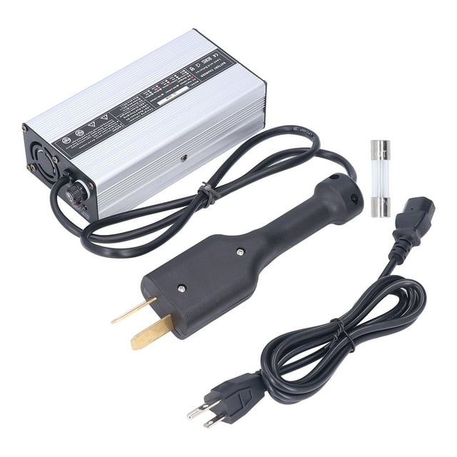 Club Car Battery Charger 36V 5A Octagonal Head US Plug 110V Silver Aluminium Replacement for EZGO