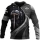 thumbnail image 3 of Sudadera con capucha de los Caballeros Templarios para hombre, con estampado 3D, de gran tamaño, estilo Harajuku, chaqueta holgada, jersey informal, ropa de calle con capucha, 3 of 5