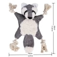 thumbnail image 2 of Durable Plush Pet Toys: Indestructible Dog Chew Toys with No Stuffing - Squeaky Fox and Squirrel!, 2 of 4