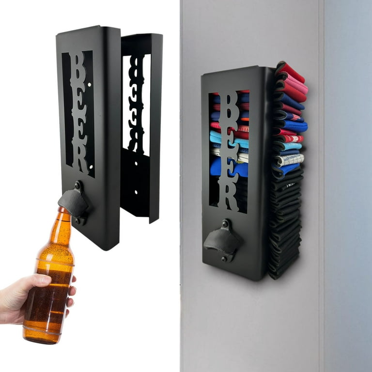 New Can Cooler Holder with Bottle Opener Hold 25 Can Cooler Dispenser Wall  Mounted Can Cooler Rack 11.8 × 3.9 × 3.9 Inch Can - AliExpress