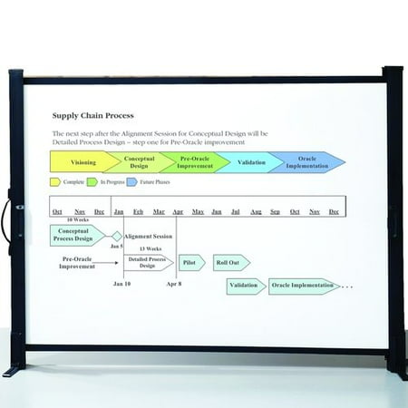 Quartet Matte White Portable Projection Screen
