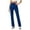 Blue, variant on Womens High Waist Yoga Pants,Stretchy Casual Trousers Straight Leg Pull On with Pockets,Army Green Women's S-XXL