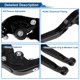 thumbnail image 4 of Palancas de freno y embrague cortas y largas ajustables Unique Bargains para Honda Rebel300 2017-2022, palanca de freno de manillar de motocicleta de aleación de aluminio negro sólido 1 par, 4 of 7