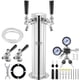 thumbnail image 1 of Kit de torre de cerveza VEVOR, kit de conversión de cerveza de dos grifos, dispensador de torre de cerveza de barril de acero inoxidable con regulador CGA320 de doble calibre y acoplador de barril, 1 of 9