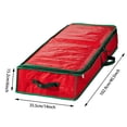 thumbnail image 4 of HLONK Christmas Decor Christmas Storage Rack Spacious Under Bed Holiday Wrapping Paper Container Good For Gift Wrapping Ribbons Bows Wrapping Supplies Etc, 4 of 6
