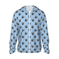 thumbnail image 2 of Lsque french Bulldog Face UPF 50+ Lightweight Sun Protection Men's Women's Long Sleeve Shirt, Hoodie Performance -Medium, 2 of 9