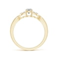 thumbnail image 2 of ANGARA Natural Infinity Twist Diamond Promise Ring in 14K Yellow Gold for Women (Size-4.1mm| Color-K| Clarity-I3) | April Birthstone, Anniversary, Jewelry Gift for Women | Natural Diamond Ring, 2 of 8