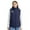 Navy, variant on Unisex Heated Vest 3 Heating Levels & 8 Heating Zones Windproof Jacket Warm Hoodie Winter Coats for Women (Battery Pack Not Included)