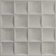 thumbnail image 5 of 19 5/8"W x 19 5/8"H Baile EnduraWall Decorative 3D Wall Panel, Universal Pearl Metallic Sea Mist (Covers 2.67 Sq. Ft.), 5 of 6