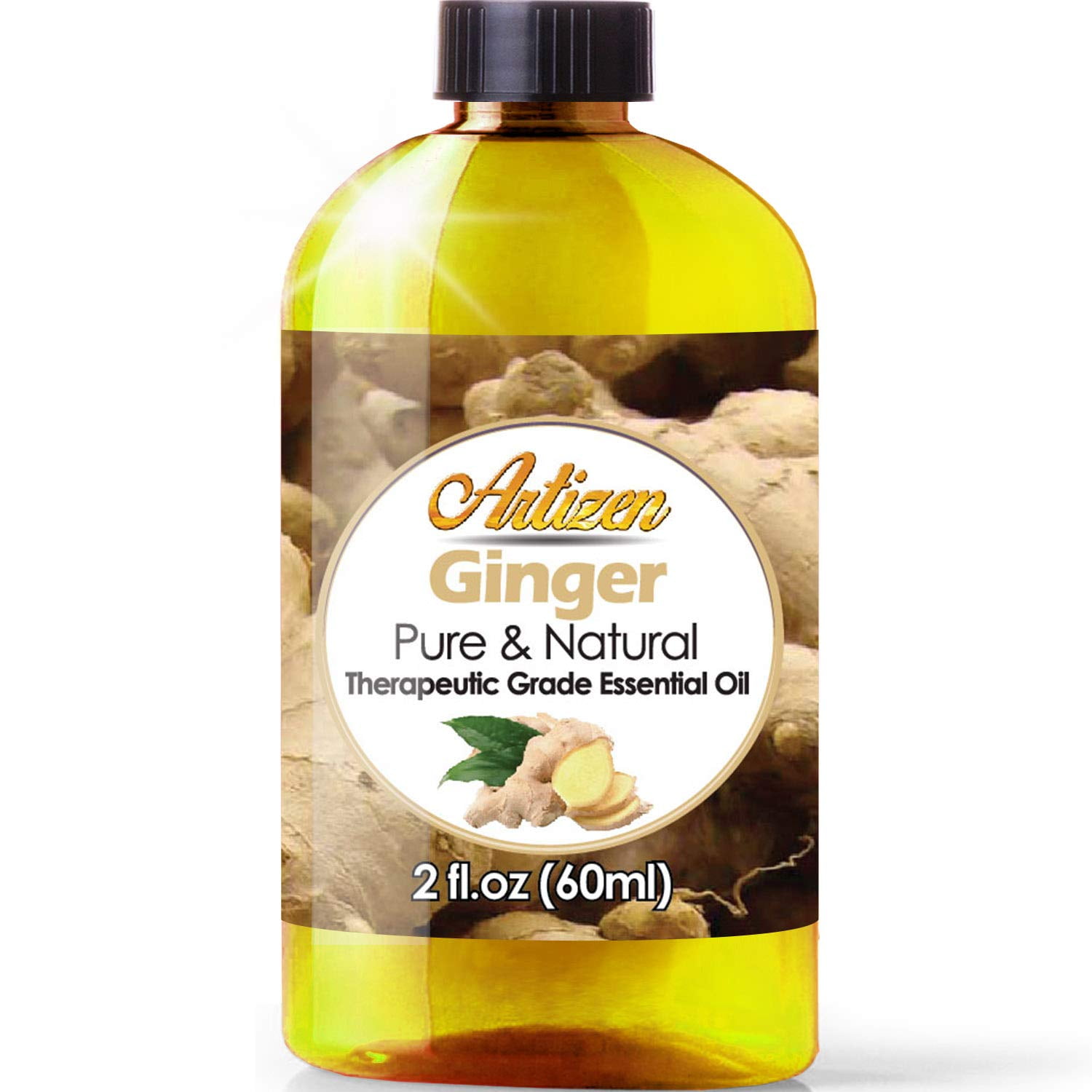 2oz Artizen Ginger Essential Oil (100 Pure & Natural UNDILUTED