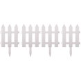 thumbnail image 1 of LEEYNEER 4 Sets White Plastic Fence Durable Garden Picket Fence Useful Lawn Edging, 1 of 8