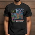 thumbnail image 6 of [Lightweight] Men's for Genesis World Tour 78 Graphic T-Shirt - Black Cotton, All-Season, Machine Washable, Featuring Phil Collins & Tony Banks, Geometric Design, 6 of 6