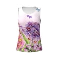 thumbnail image 4 of Lsque Flowers And Colorful Butterflies Printed Workout Tank Tops for Women, Athletic Sports Tank Tops, Compression Sleeveless Dry Fit Shirts,Sleeveless Yoga Shirt-X-Large, 4 of 9