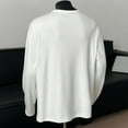 thumbnail image 5 of CHGBMOK Men's T-shirts Stand Up Collar Thick Velvet Inner Layer T-shirt Base Long Sleeved T-shirt Long Sleeved Round Neck Top/Shirt,Sizes M-3XL, 5 of 5