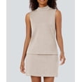 thumbnail image 2 of Conjunto de falda Casly Lamiit, ropa deportiva de verano para mujer, beige oscuro, 2 of 7