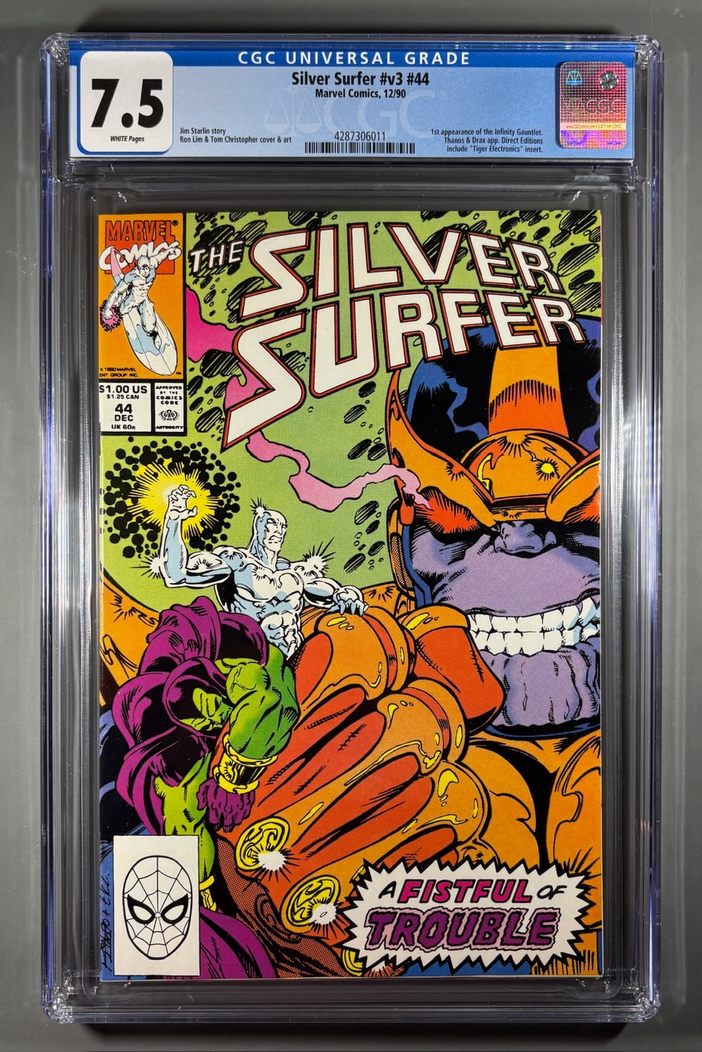 Cover of Silver Surfer #44