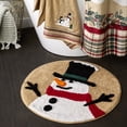 thumbnail image 3 of Rustic Plaid Snowman Rug, 3 of 4