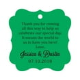 thumbnail image 1 of Darling Souvenir Custom Wedding Thank You Message Gift Tags Personalized Party Favor Hang Paper Tags-Green-50 Tags, 1 of 1