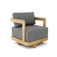 thumbnail image 6 of Farmhouse Swivel Armchair - Comfortable Accent Chair for Living Room, Bedroom, Office, 6 of 9
