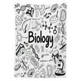 thumbnail image 3 of Ambesonne Biology Tablecloth Rectangular Table Cover, Science Class Sketch Art, 52"x70", Black White, 3 of 4