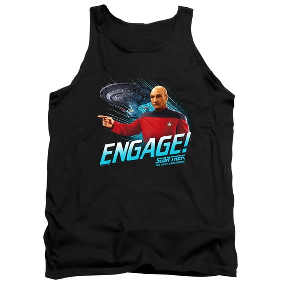 Star Trek Engage Adult Tank Top Black