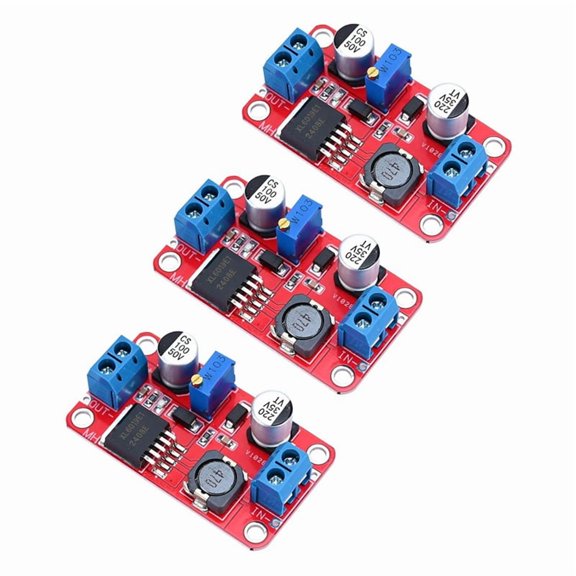 3-Pack XL6019 DC-DC Adjustable Boost Power Module 5A High Power Current DC to DC Boost 5V 6V 12V 24V 3-35V to 5-40V