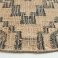 thumbnail image 3 of SAFAVIEH Natural Fiber Natalie Geometric Area Rug, Natural/Black, 6' x 6' Round, 3 of 8