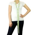 thumbnail image 3 of NYFASHION101® Silver-Tone Beaded Skinny Fishnet Shawl Scarf Waist Belt - Lime, 3 of 4