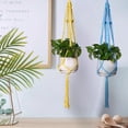 thumbnail image 4 of HOMEIORA 1 Pack Macrame Plant Hanger Indoor Hanging Planter for Plants Holder, Hanging Pot Holder Macrame Decorative Flower Pot Holder for Indoor Outdoor Boho Home Décor, 4 of 5
