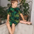 thumbnail image 4 of Balery Peacock Feathers2 Conjunto de Pijama Infantil de Manga Corta con Estampado – Ropa de Dormir de Algodón Suave-X-Large, 4 of 6