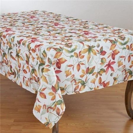 

SARO 5050.M70120B 70 x 120 in. Rectangle Fall Leaves Design Tablecloth with Rich Pattern - Multi Color