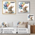 thumbnail image 4 of Designart "Brown Illustration Detailed Baby Rabbit" Animals Rabbit Canvas Wall Art, 4 of 5