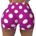 thumbnail image 2 of Naloa Purlpe And White Polka Dot Biker Shorts for Women Seamless Scrunch Short Women’s Yoga Shorts for Gym Running Sport Shorts-XX-Large, 2 of 8