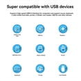 thumbnail image 4 of Concentrador USB 3.0 de 4 Puertos, Adaptador USB, Divisor USB con Interruptores de Encendido y Apagado LED Individuales, Extensor RGB 4 en 1 para Computadora Portátil, 4 of 5