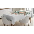 thumbnail image 1 of Ambesonne Kitten Tablecloth Rectangular Table Cover, Sleeping Girl with Cat, 52"x70", Multicolor, 1 of 3