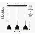 thumbnail image 2 of Lámpara Colgante Moderna Candelabro 3 Cabezas Alt. Ajustable, 2 of 4