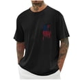 thumbnail image 1 of Tops para hombre, blusas y camisas de cuello redondo y manga corta para hombre, blusas casuales de cuello redondo con estampado de moda para hombre, blusas de cuello redondo y manga corta, camisas par, 1 of 5