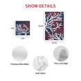 thumbnail image 6 of Sailing Marine Life Beach Coral Navy Blue Tea Towels Absorption Walf Checks Kitchen Cleaning Towel Cloth Napkins Dish Rags, 6 of 7