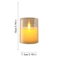thumbnail image 3 of Flameless Led Candle Lamp, Realistic Swinging Flickering Flame, Remote Control & Adjustable Brightness, 7.5X10Cm Safe For Home Decor Events And Relaxation, 3 of 6
