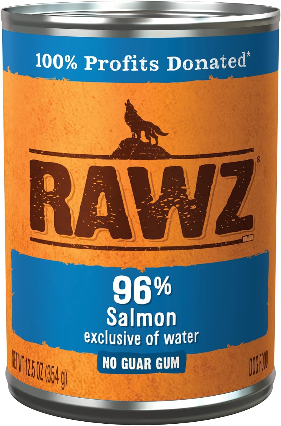 Rawz 96 Meat Canned Wet Food For Dogs 12 Pack 12 5 Oz Cans Salmon