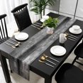 thumbnail image 3 of Gray Table Runner 72 Inches Long, Retro Oil Painting Modern Abstract Art Aesthetics Kitchen Coffee Dining Table Decoration for Home Party Birthday Wedding Home Decor 14x72 Inches, 3 of 8