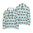thumbnail image 6 of Bingfone Roosters And Plants Men's Drawstring Hoodie Long Sleeve Pocket Sweatshirts-3X-Large, 6 of 6