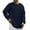 a-Dark Blue34981, variant on VNKIDY Men's Sweater Coat Autumn Winter Oversized Solid Color Knit Sweater Long Sleeve Crewneck Textured Fabric Relaxed Fit Warm Jumper For Cold Weather Daily Wear Minimalist Knitwear