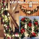 thumbnail image 5 of 2.7M Christmas Rattan Garland Artificial Tree Rattan Hanging Ornaments Home Fireplace Stairs Wall Door Christmas Decoration, 5 of 5