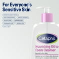 thumbnail image 6 of Cetaphil Nourishing Oil to Foam Facial Cleanser, Daily Face Wash for Normal to Dry Skin, 8 fl oz, 6 of 12