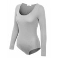 thumbnail image 2 of KOGMO Womens Round Neck Long Sleeve Bodysuit Leotard Made in USA, 2 of 6