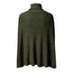 thumbnail image 3 of Gibobby Suéter de Mujer Mujer Otoño Invierno Cuello Poncho Suéter Moda Chunky Knit Cape Wrap Suéteres Jumper Tops (Verde, S), 3 of 5