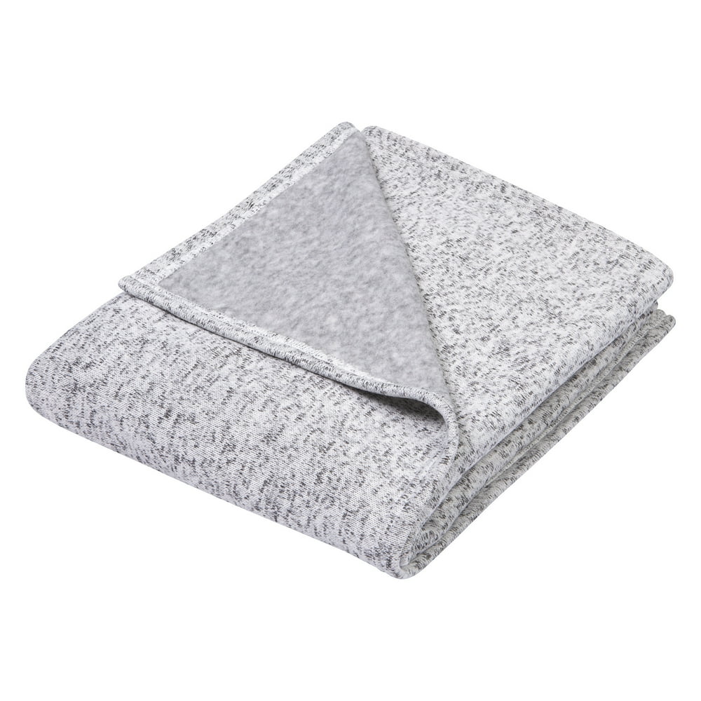 gray sweater blanket